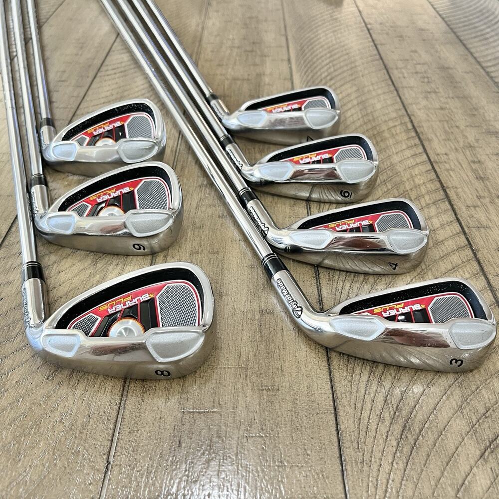 TaylorMade Burner Plus Iron Set 3-4 6-PW RH Regular Steel 7 Clubs Missing #5
